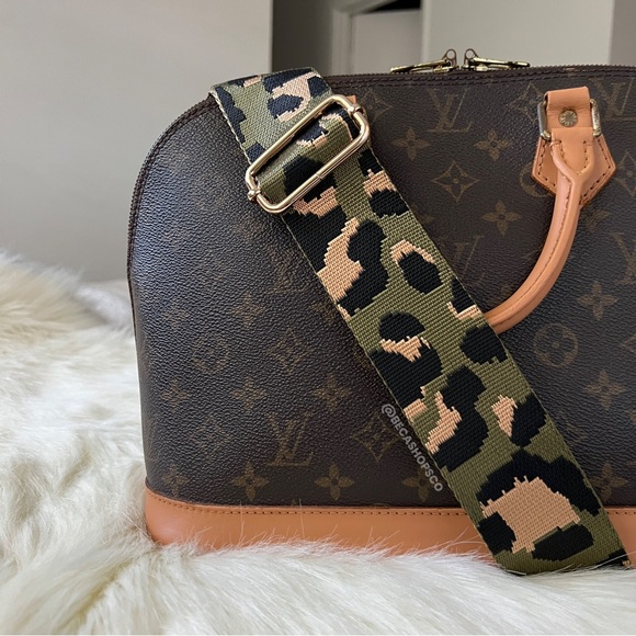 Camo Leopard Wide Canvas Strap Replacement - Picture 5 of 8